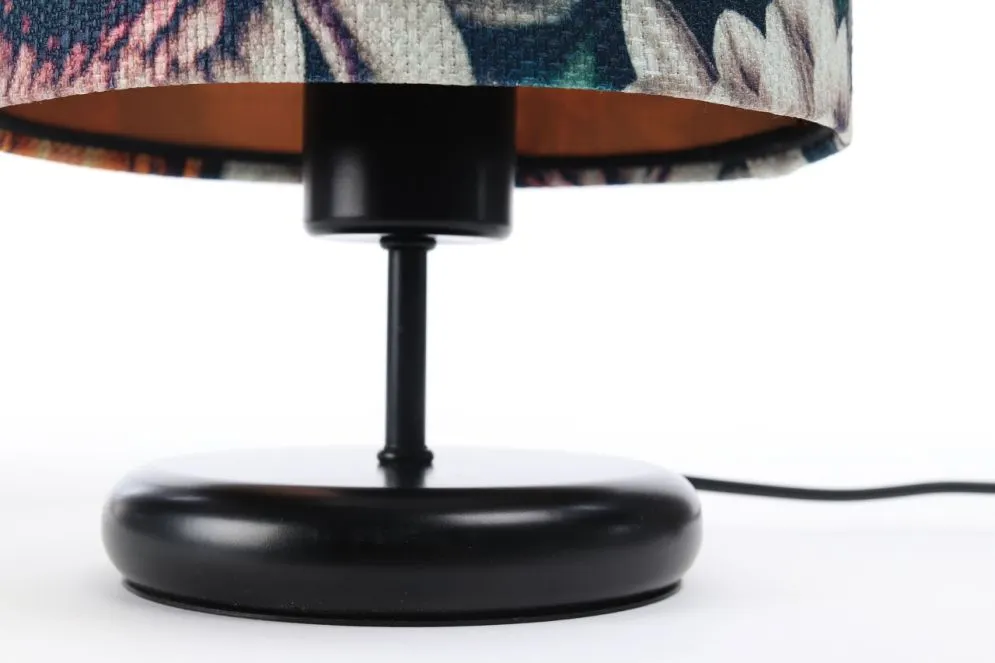 Lampa stołowa FLORAL-C wielokolorowa/miedziana mała do sypialni | MIRAT. w stylu kolekcja