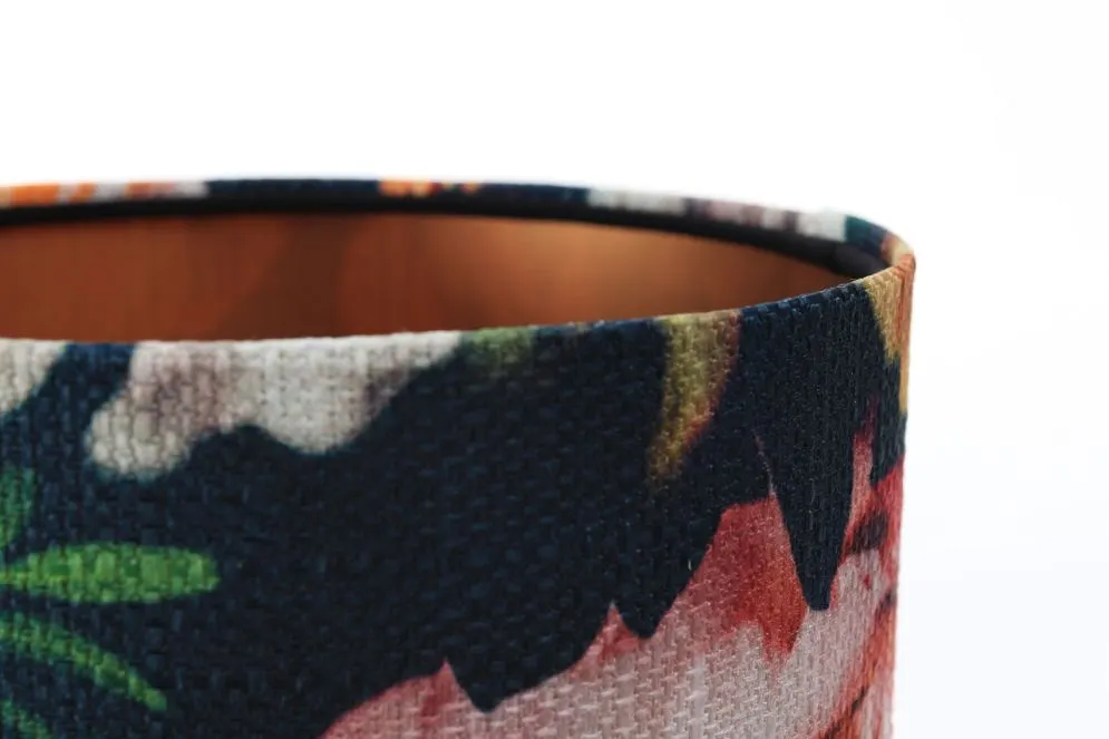 Lampa stołowa FLORAL-C wielokolorowa/miedziana mała do sypialni | MIRAT. w stylu kolekcja