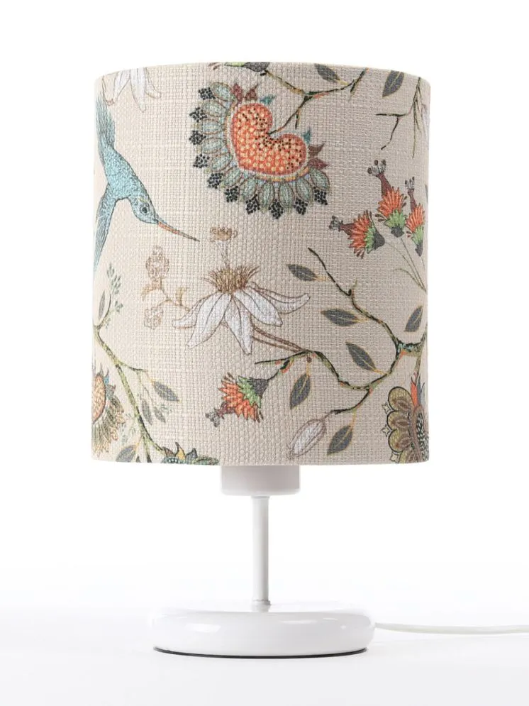 Lampa stołowa ORIENT-C-W wielokolorowa/miedziana mała do sypialni | MIRAT. w stylu kolekcja