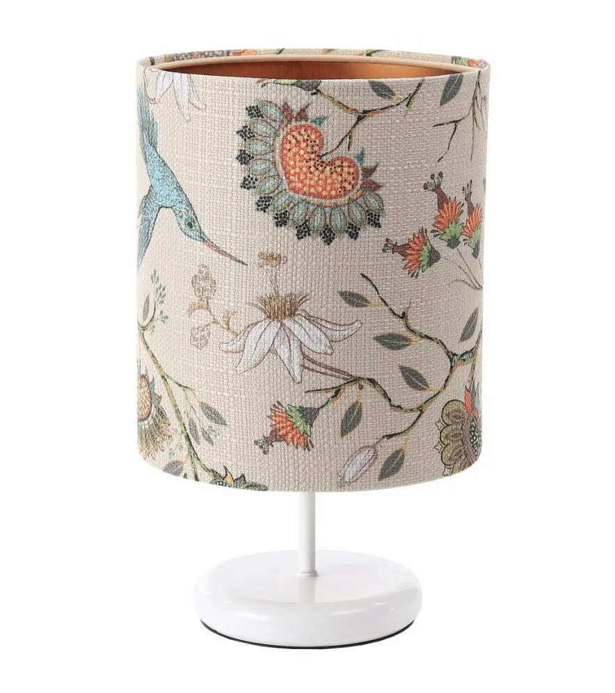 Lampa stołowa ORIENT-C-W wielokolorowa/miedziana mała do sypialni | MIRAT. w stylu kolekcja