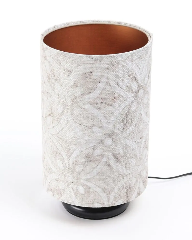 Lampa stołowa MIX-D-B 03 wielokolorowa/miedziana ręcznie robiony abażur | MIRAT. w stylu kolekcja