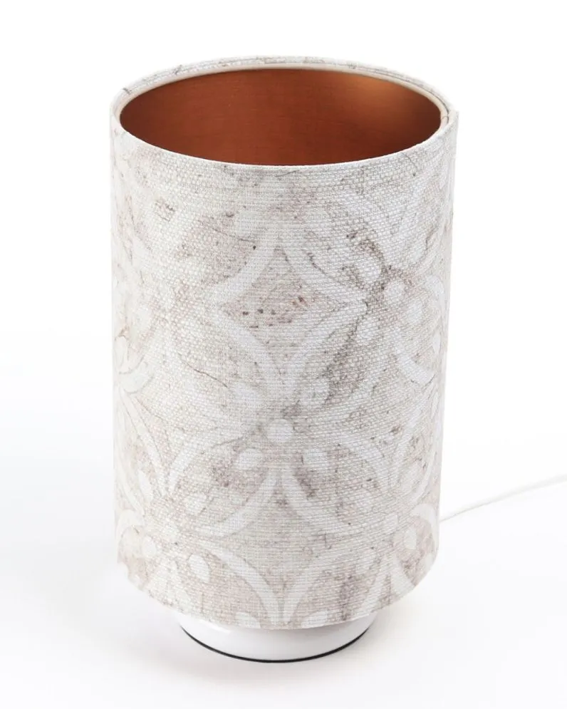 Lampa stołowa MIX-D-W 03 wielokolorowa/miedziana na białej podstawie | MIRAT. w stylu  kolekcja