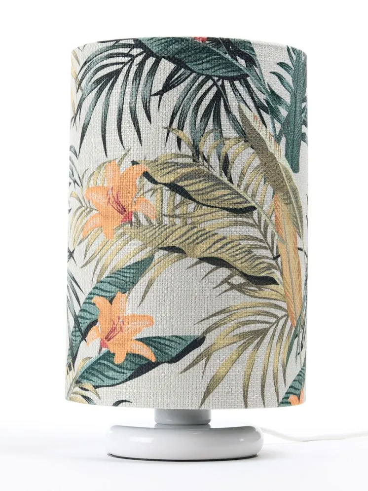 Lampa stołowa PALM-D-W zielona z włącznikiem nożnym | MIRAT. w stylu kolekcja