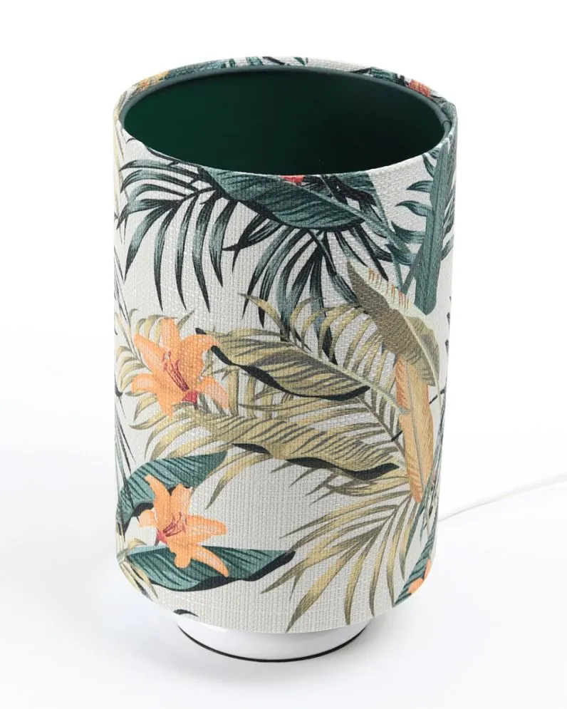 Lampa stołowa PALM-D-W zielona z włącznikiem nożnym | MIRAT. w stylu kolekcja