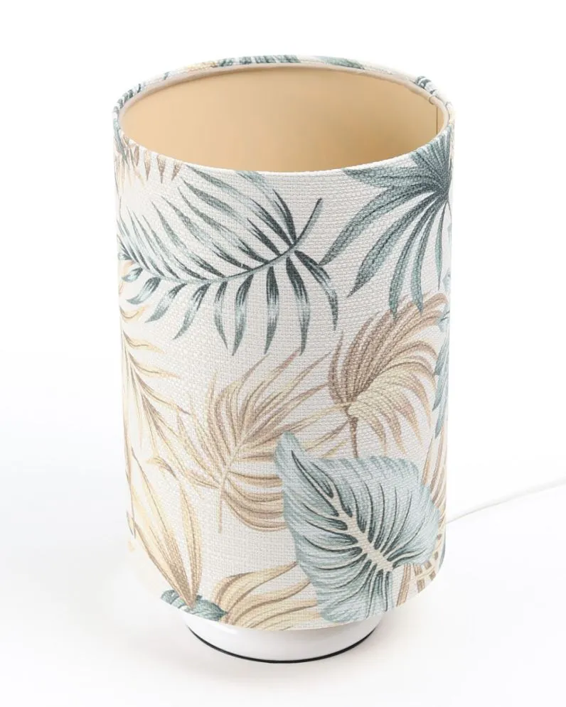 Lampa stołowa TROPICAL-D-W wielokolorowa/złota z włącznikiem nożnym | MIRAT. w stylu  kolekcja