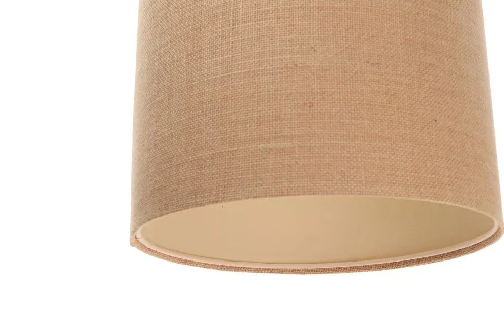 Lampa wisząca BOHO JUTA TUBA 40 beżowa pokryta naturalną jutą | MIRAT.
