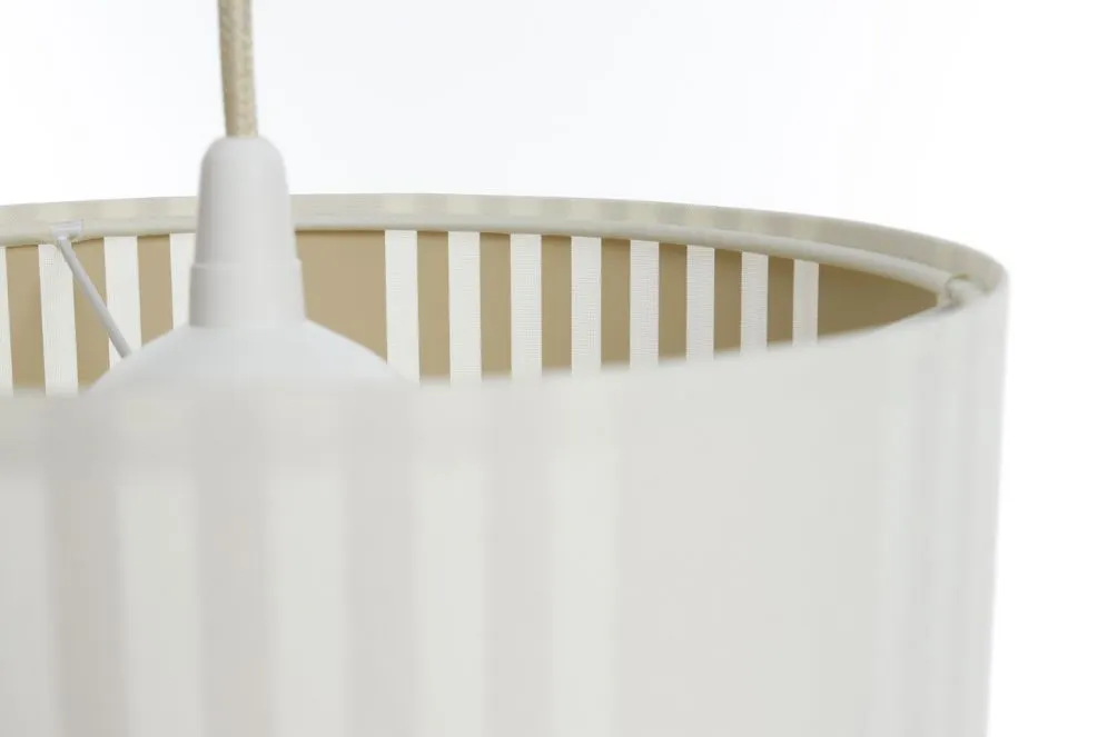 Lampa wisząca DUO LAMI LINE 25 biała/jutowa w stylu boho I sklep meblowy MIRAT.