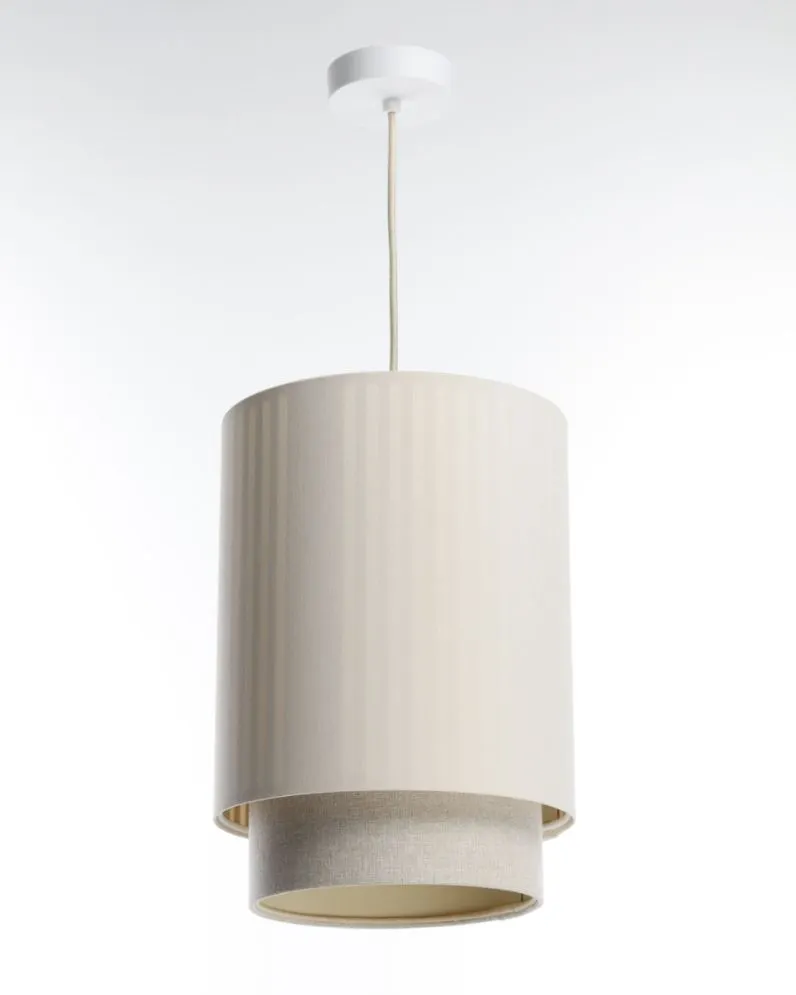 Lampa wisząca DUO LAMI LINE 25 kremowa/beżowa do salonu I sklep meblowy MIRAT.