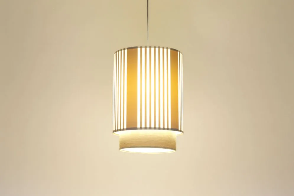 Lampa wisząca DUO LAMI LINE 25 kremowa/beżowa do salonu I sklep meblowy MIRAT.