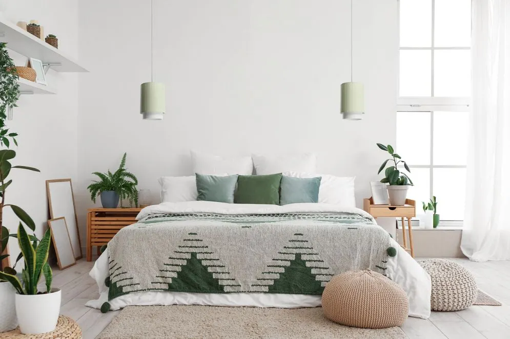 Lampa wisząca DUO LAMI LINE 25 zielona/kremowa minimalistyczna I sklep meblowy MIRAT.