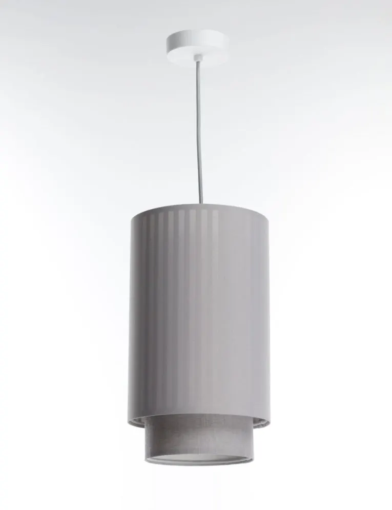 Lampa wisząca DUO LAMI LINE 20 szara dwuściankowa I sklep meblowy MIRAT.