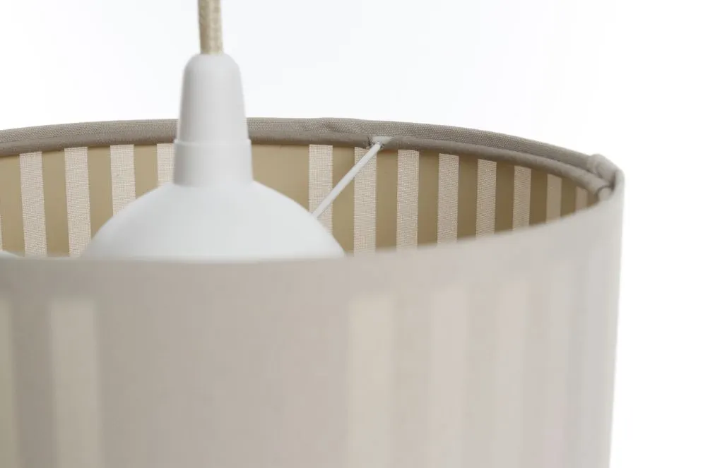 Lampa wisząca DUO LAMI LINE 20 kremowa/brązowa w stylu boho I sklep meblowy MIRAT.