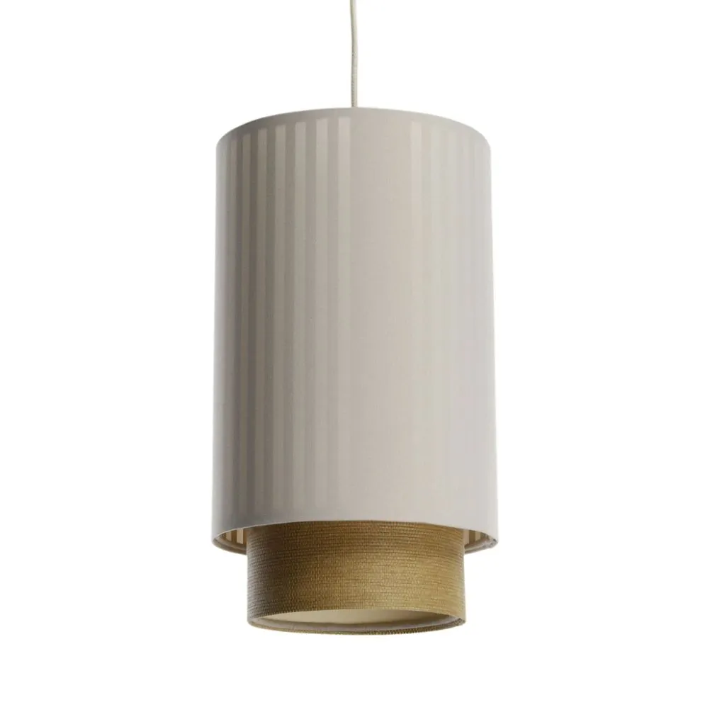 Lampa wisząca DUO LAMI LINE 20 kremowa/brązowa w stylu boho I sklep meblowy MIRAT.