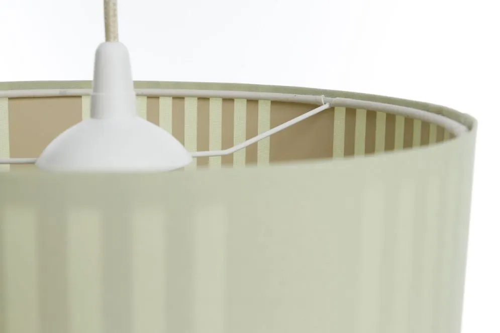 Lampa wisząca DUO LAMI LINE 30 zielona/beżowa walec I sklep meblowy MIRAT.