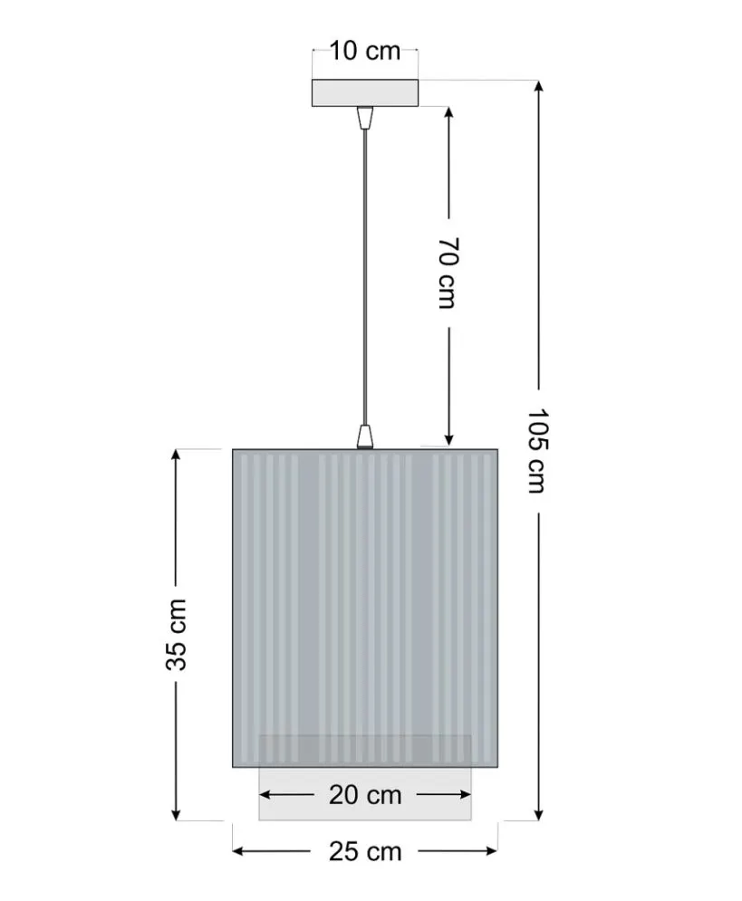 Lampa wisząca DUO LAMI LINE 25 kremowa/beżowa do salonu I sklep meblowy MIRAT.