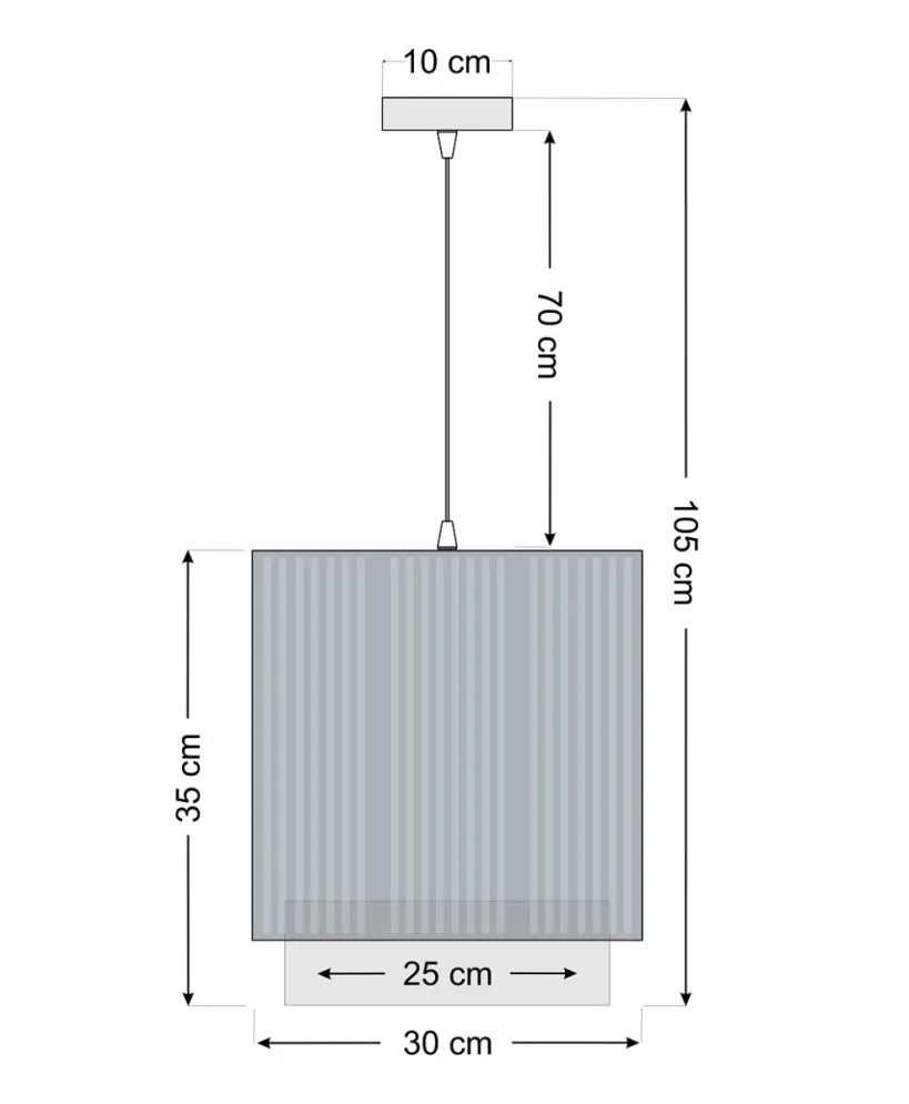 Lampa wisząca DUO LAMI LINE 30 zielona/beżowa walec I sklep meblowy MIRAT.