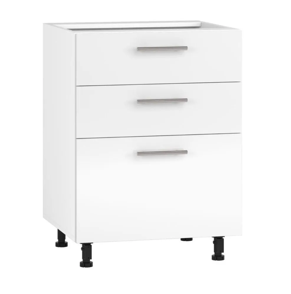 Szafka kuchenna stojąca 60 VENTO D3S-60/82 biały połysk HALMAR | MIRAT.  kolekcja VENTO