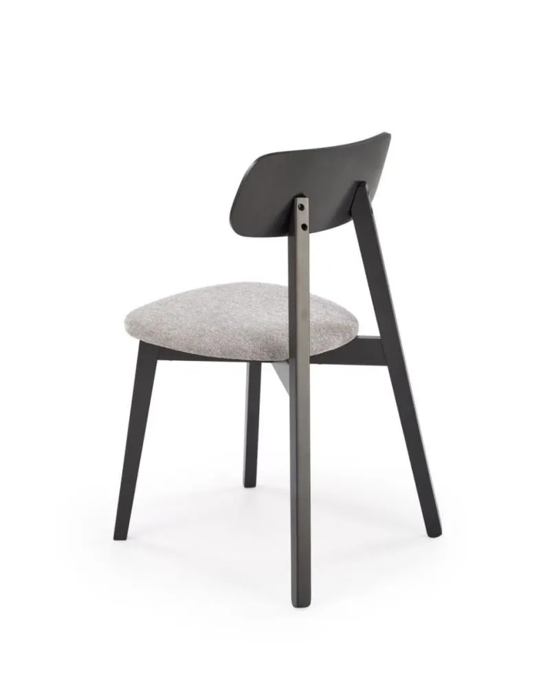 Krzesło tapicerowane HYLO czarne/szare z drewna bukowego I sklep meblowy MIRAT. styl SKANDYNAWSKI