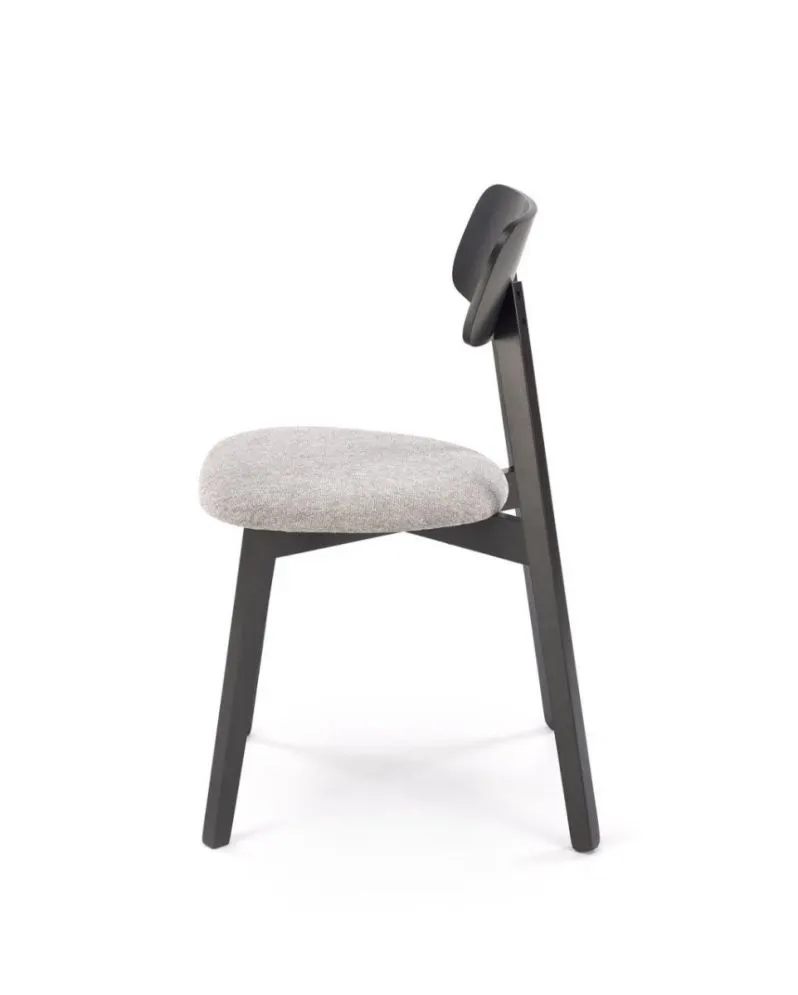 Krzesło tapicerowane HYLO czarne/szare z drewna bukowego I sklep meblowy MIRAT. styl SKANDYNAWSKI