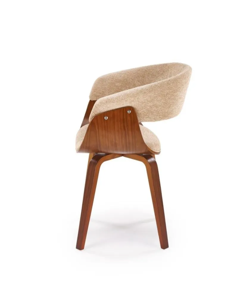 Krzesło K545 beżowe/orzech ze sklejki I sklep meblowy MIRAT. styl SKANDYNAWSKI