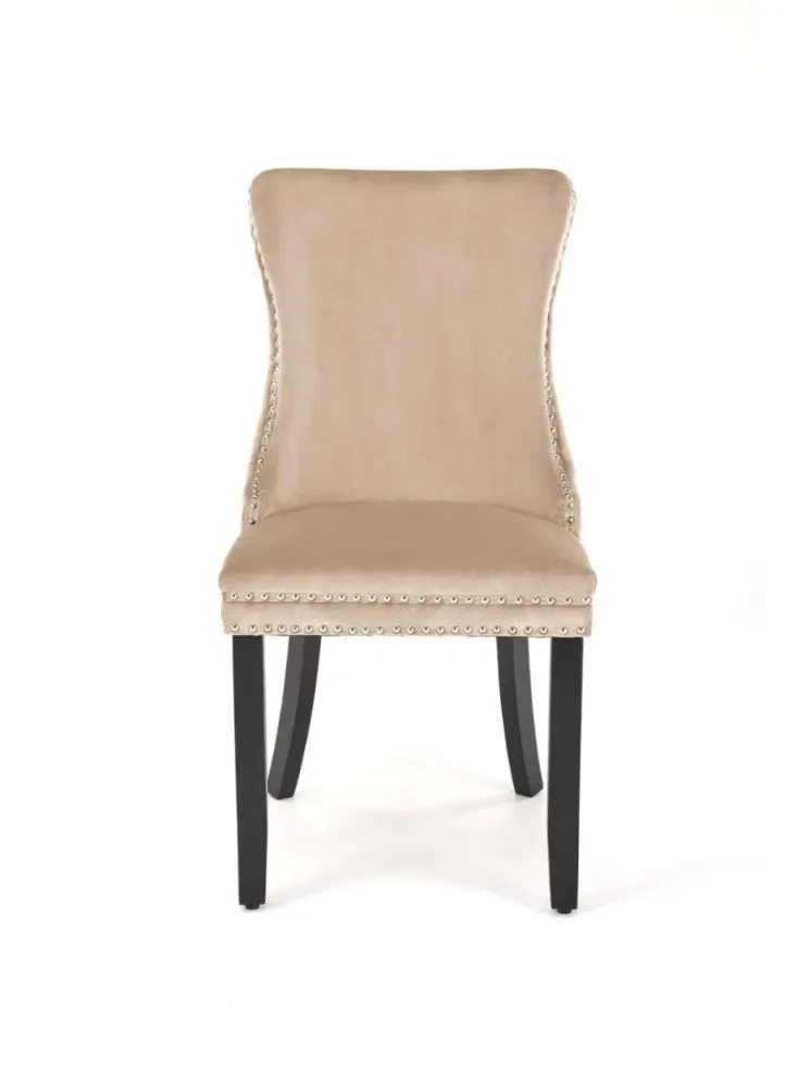 Krzesło tapicerowane ALDA beżowe glamour I sklep meblowy MIRAT. styl GLAMOUR