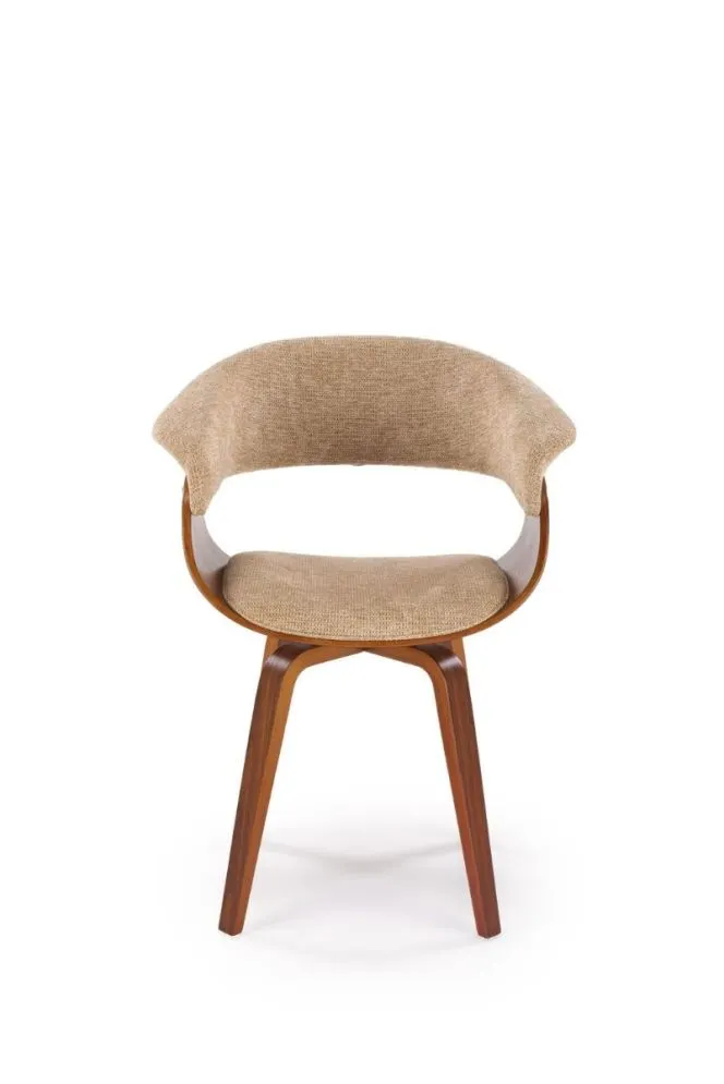 Krzesło K545 beżowe/orzech ze sklejki I sklep meblowy MIRAT. styl SKANDYNAWSKI