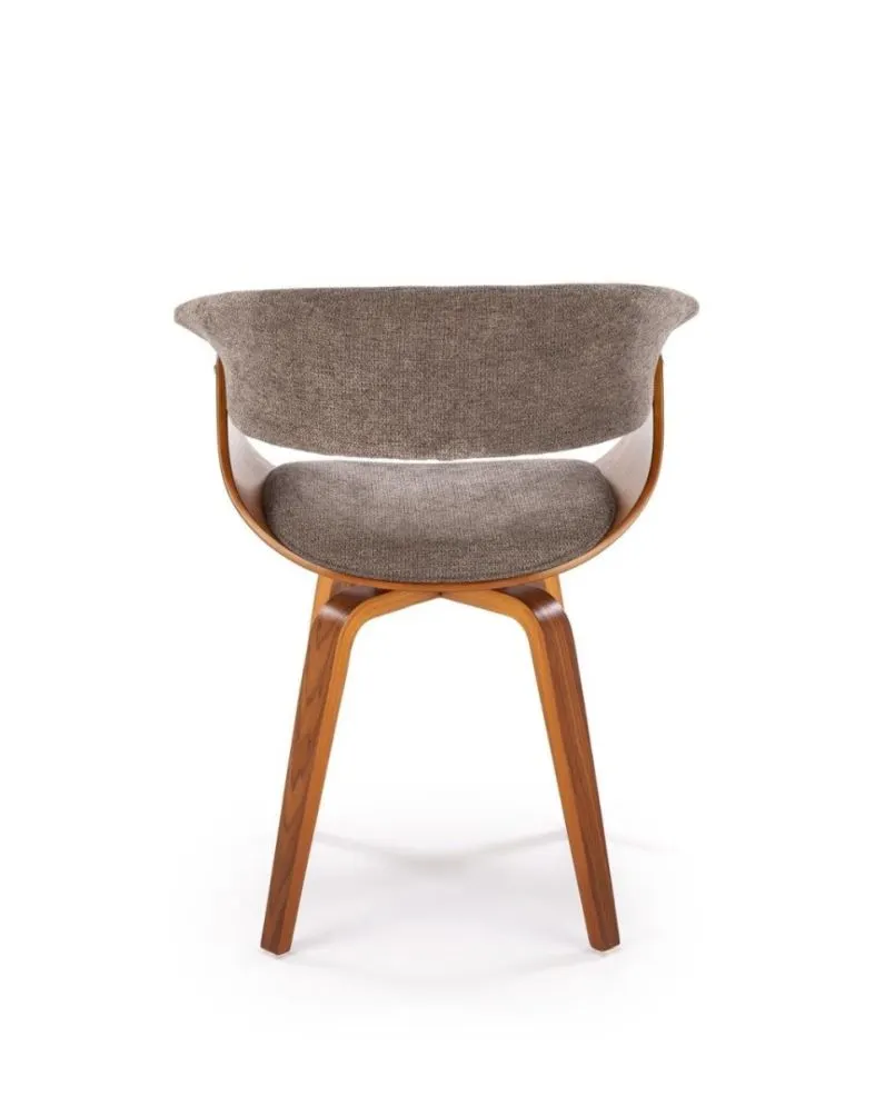 Krzesło K545 szare/orzech tapicerowane I sklep meblowy MIRAT. styl SKANDYNAWSKI