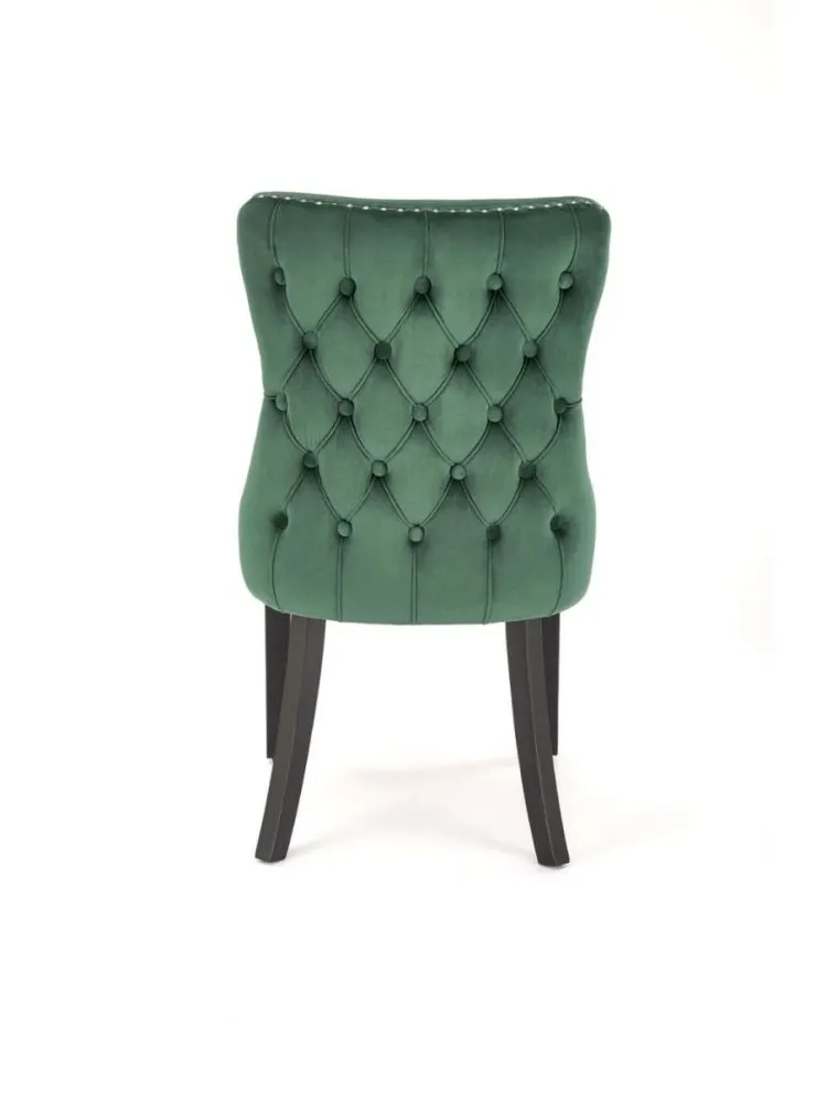 Krzesło tapicerowane ALDA zielone pikowane I sklep meblowy MIRAT. styl GLAMOUR