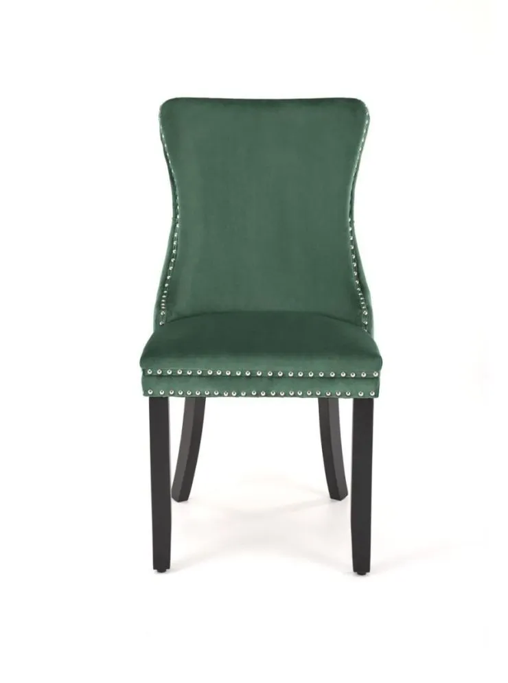 Krzesło tapicerowane ALDA zielone pikowane I sklep meblowy MIRAT. styl GLAMOUR