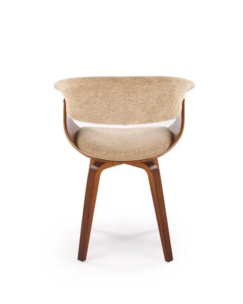 Krzesło K545 beżowe/orzech ze sklejki I sklep meblowy MIRAT. styl SKANDYNAWSKI