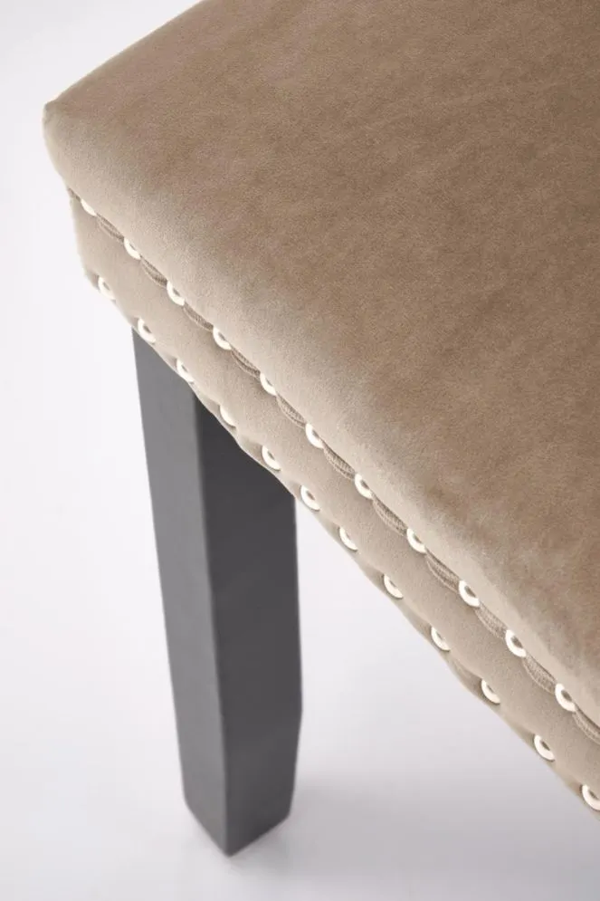 Krzesło tapicerowane ALDA beżowe glamour I sklep meblowy MIRAT. styl GLAMOUR