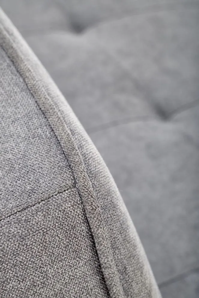 Sofa rozkładana CARLITO szara na chromowanych nogach I sklep meblowy MIRAT.