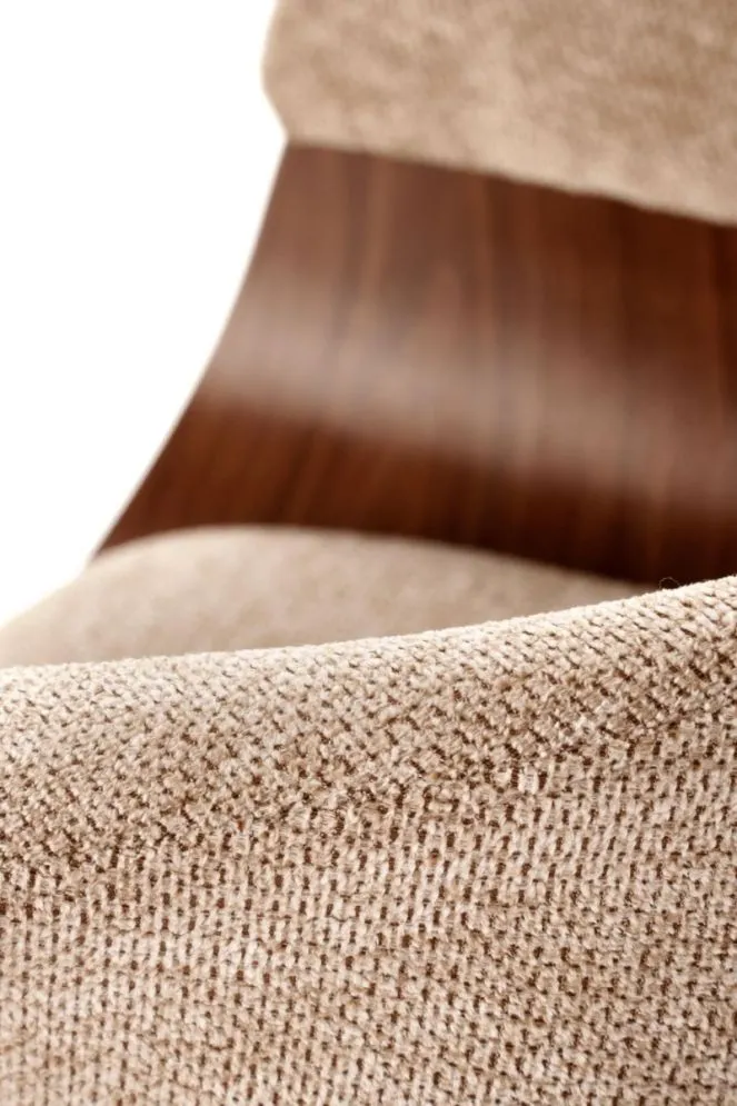 Krzesło K545 beżowe/orzech ze sklejki I sklep meblowy MIRAT. styl SKANDYNAWSKI