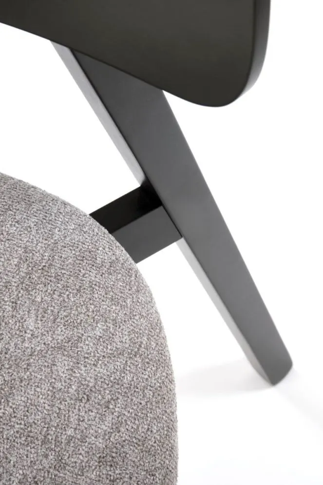 Krzesło tapicerowane HYLO czarne/szare z drewna bukowego I sklep meblowy MIRAT. styl SKANDYNAWSKI