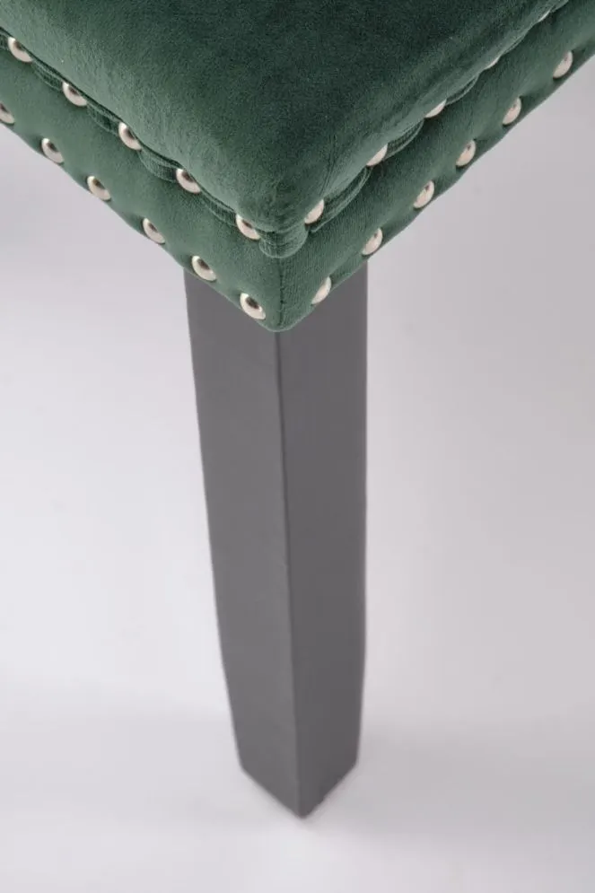 Krzesło tapicerowane ALDA zielone pikowane I sklep meblowy MIRAT. styl GLAMOUR