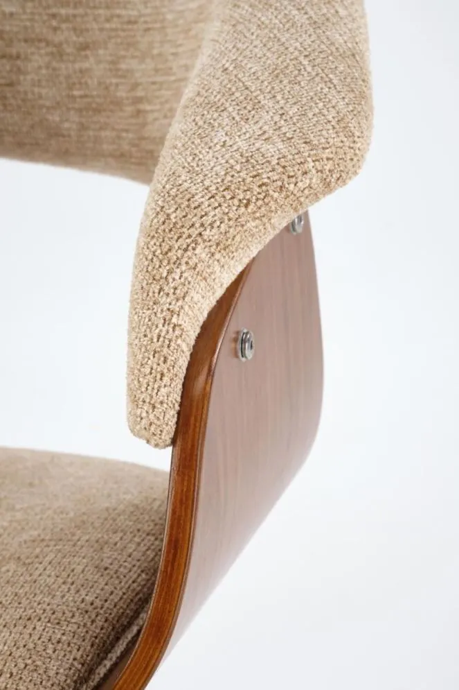 Krzesło K545 beżowe/orzech ze sklejki I sklep meblowy MIRAT. styl SKANDYNAWSKI