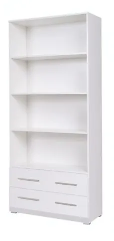 Biały regał na książki do pokoju LIMA REG-3