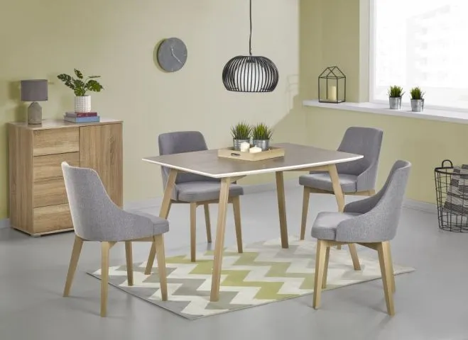 Krzesło TOLEDO grafitowe dąb miodowy w stylu vintage | MIRAT. styl VINTAGE kolekcja TOLEDO