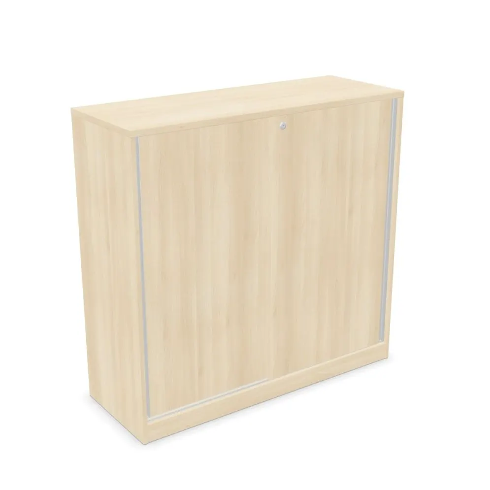 Szafka biurowa przesuwna EASY SPACE CABINET S 3-OH 120cm akacjowa zamykana I sklep meblowy MIRAT.