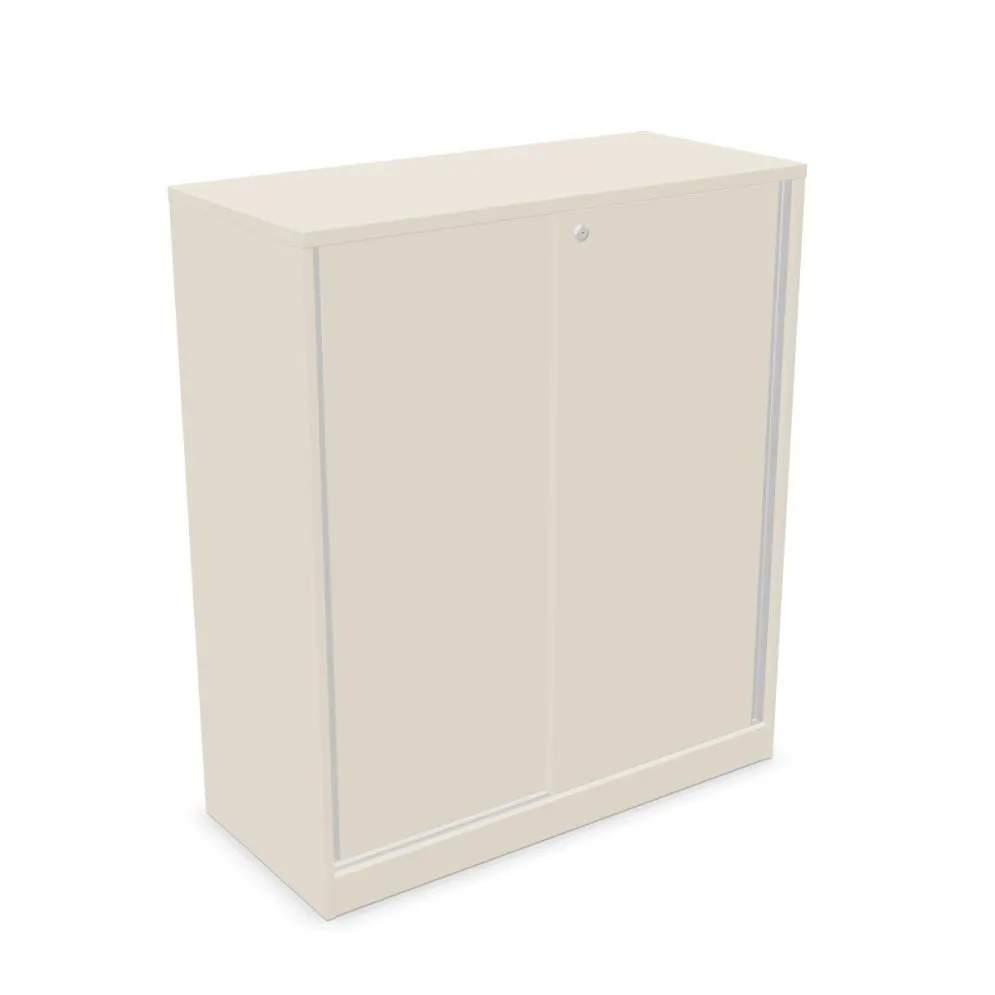 Szafka biurowa przesuwna EASY SPACE CABINET S 3-OH 100cm kaszmirowa zamykana I sklep meblowy MIRAT.