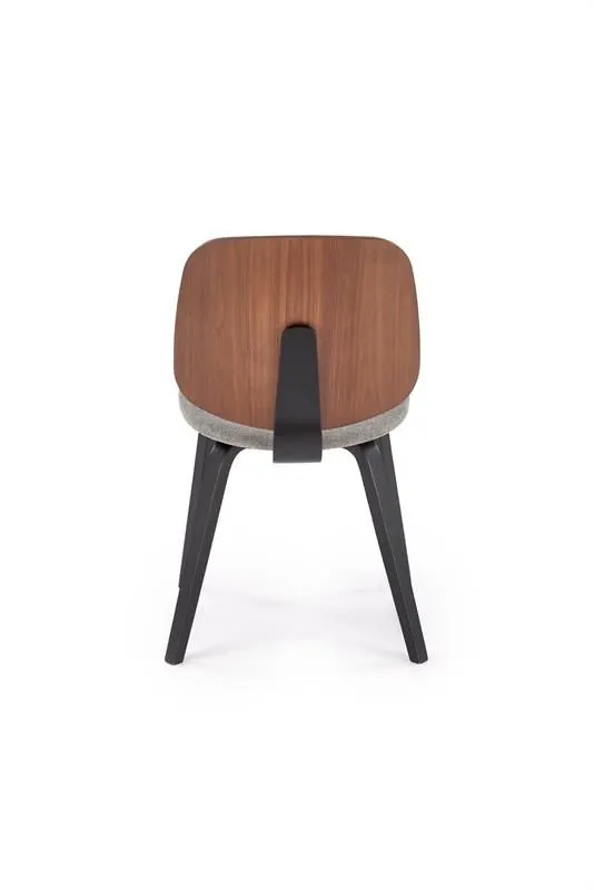 Krzesło K563 czarne/orzech na drewnianych nogach I sklep meblowy MIRAT.
