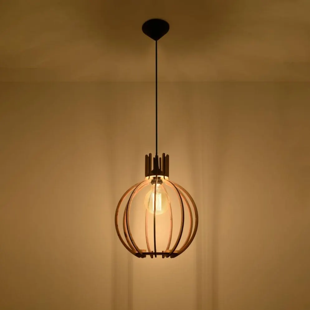 Lampa wisząca ARANCIA naturalne drewno | sklep MIRAT  kolekcja arancia