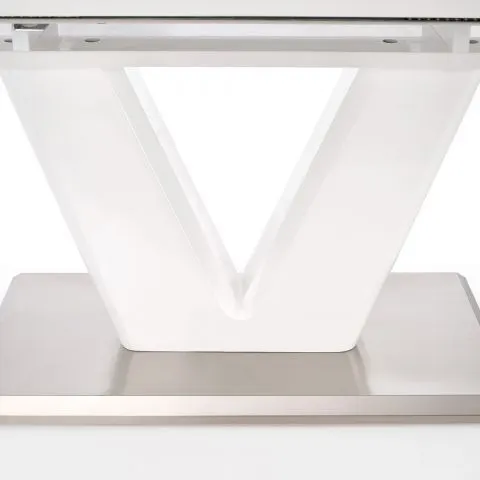 Biały lakierowany stół rozkładany Mistral