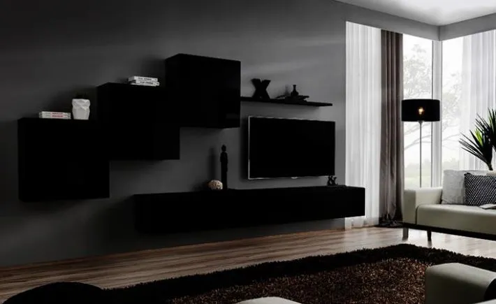 Meblościanka SWITCH X z szafką RTV i trzema szafkami | MIRAT. w stylu kolekcja SWITCH