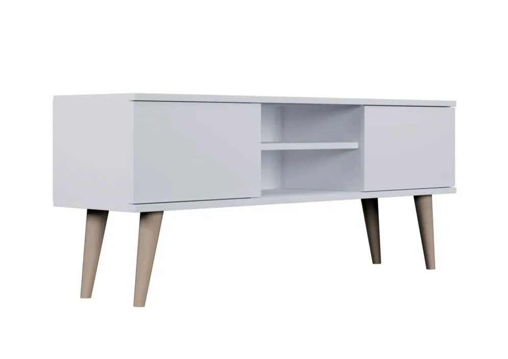 Szafka RTV TORONTO 120 biała do salonu I sklep meblowy MIRAT. styl SKANDYNAWSKI