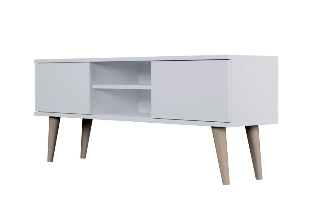 Szafka RTV TORONTO 120 biała do salonu I sklep meblowy MIRAT. styl SKANDYNAWSKI