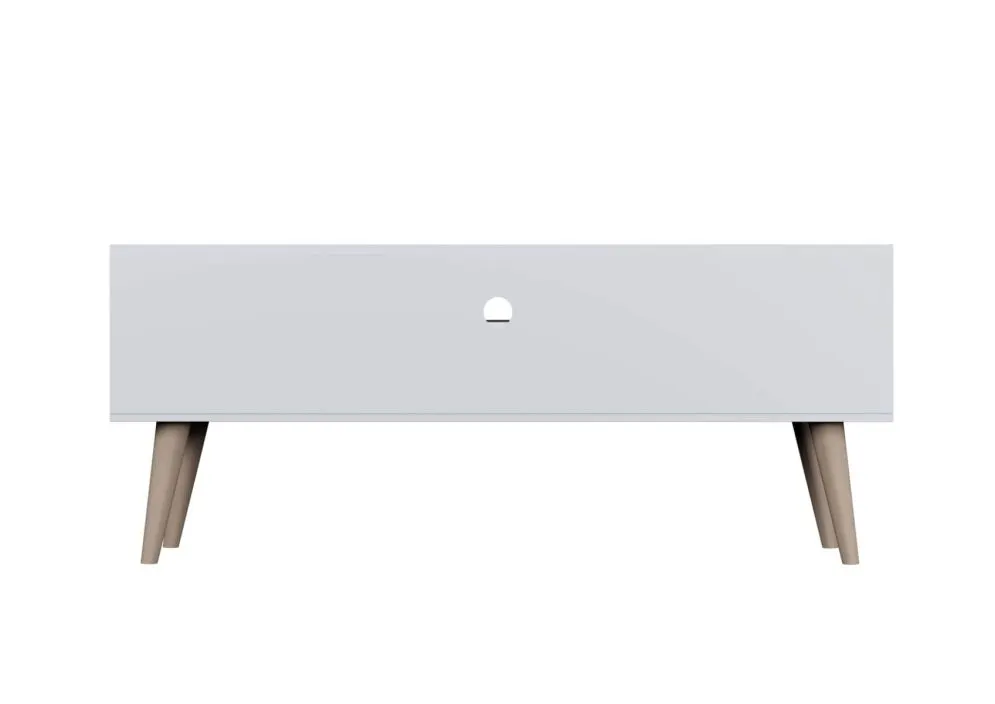 Szafka RTV TORONTO 120 biała do salonu I sklep meblowy MIRAT. styl SKANDYNAWSKI