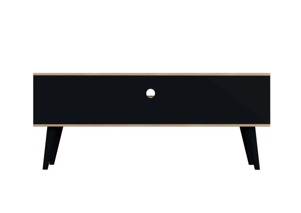 Szafka RTV TORONTO 120 czarna w stylu skandynawskim I sklep meblowy MIRAT. styl SKANDYNAWSKI