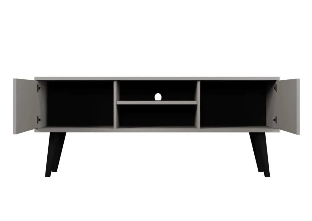 Szafka RTV TORONTO 120 szara z cichym domykiem I sklep meblowy MIRAT. styl SKANDYNAWSKI
