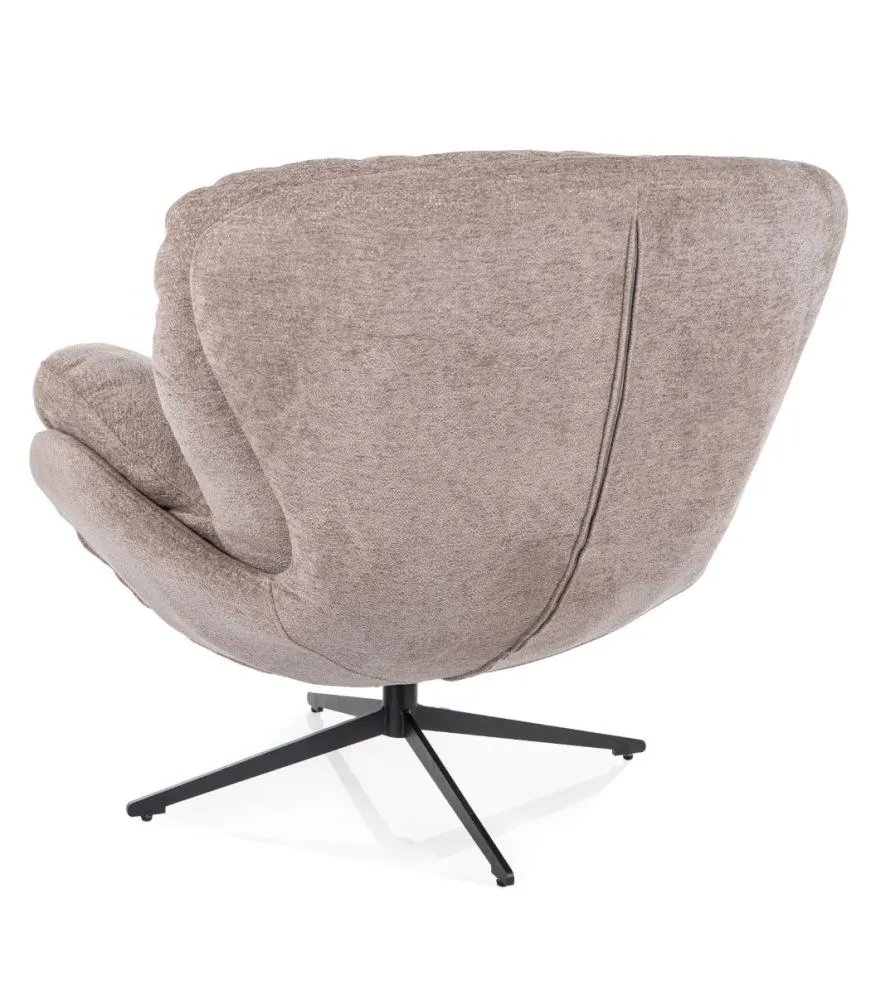 Fotel do salonu FLORENCE Raven ciemnobeżowy | MIRAT